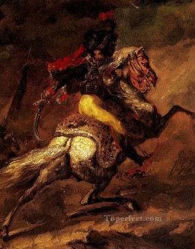  Study Oil Painting - Study for Charging Casseur TAC Romanticist Theodore Gericault